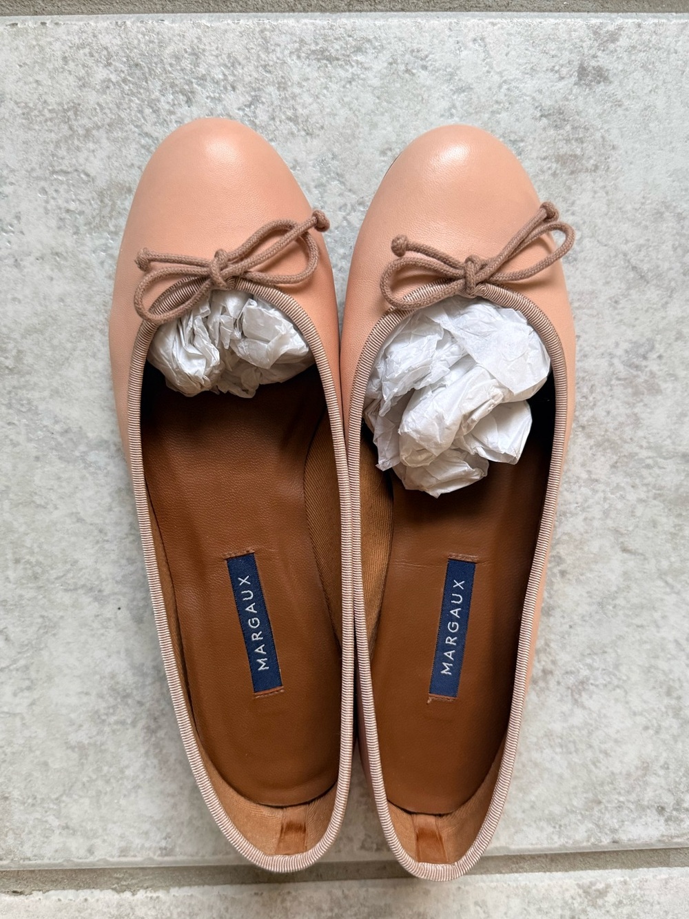 Margaux The Demi Ballet Flats in Petal Nappa- 37.5W